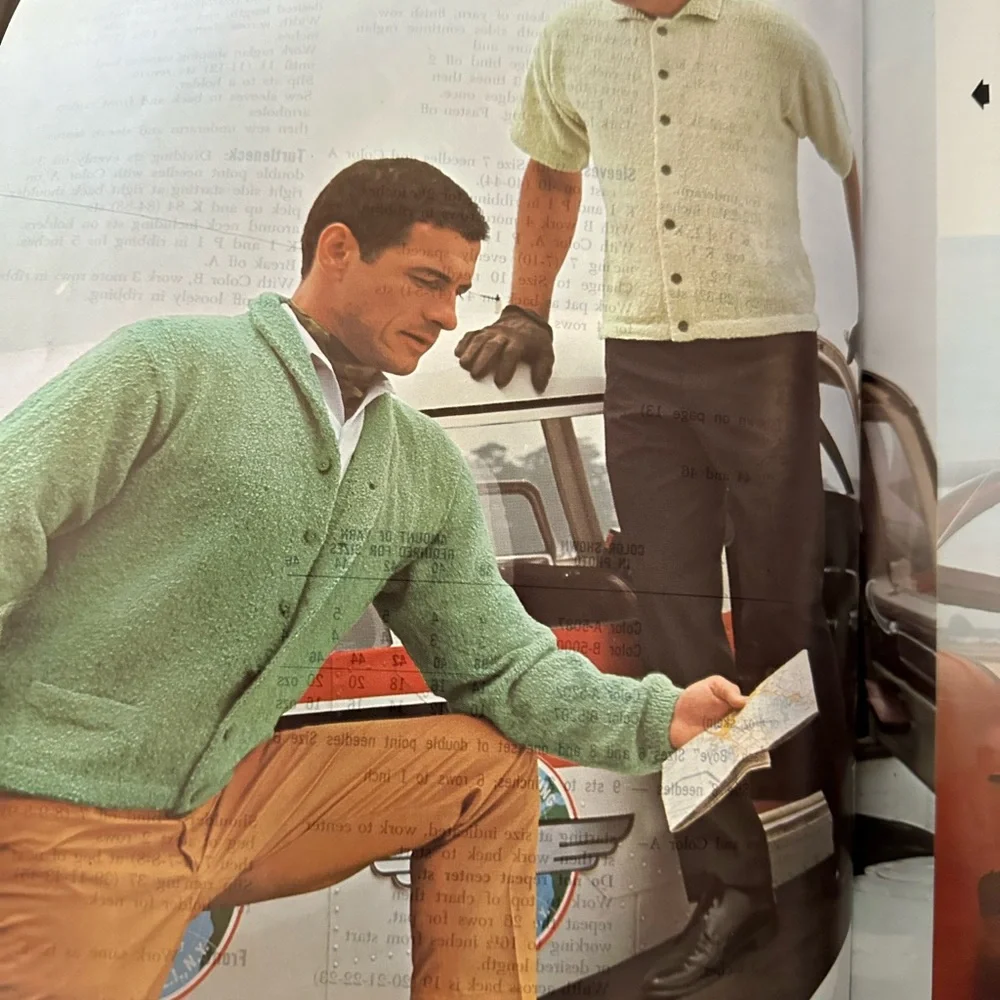Vintage Columbia Minerva Hand Knits For Men Book